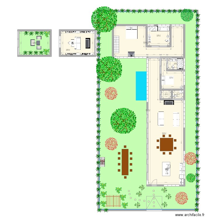 Casa La juanita. Plan de 10 pièces et 638 m2