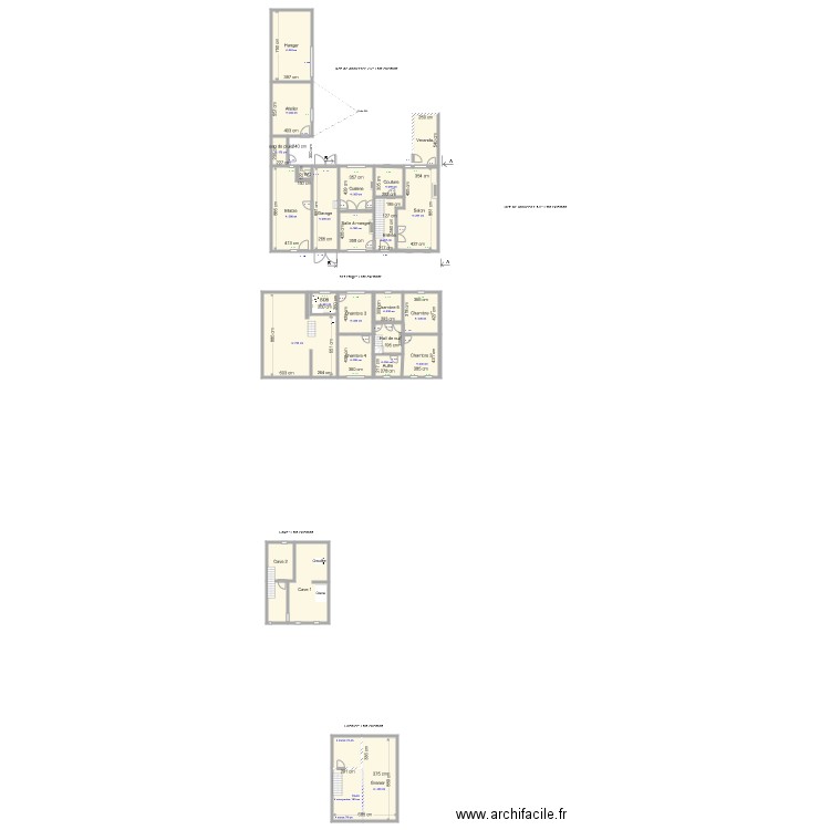 Prises de mesure Plan existant. Plan de 0 pièce et 0 m2