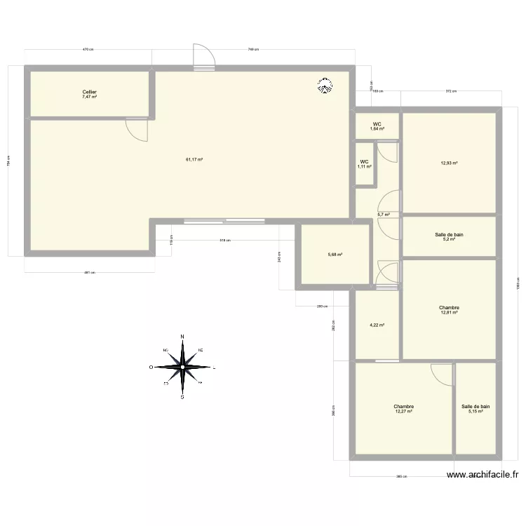 Dordogne 145 M2. Plan de 