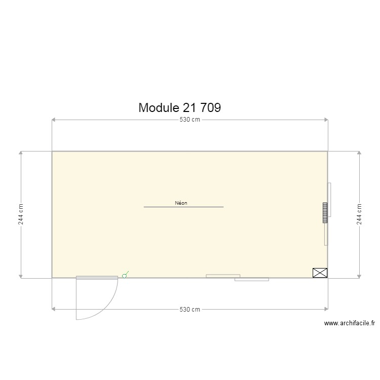 Module 21 709 . Plan de 0 pièce et 0 m2