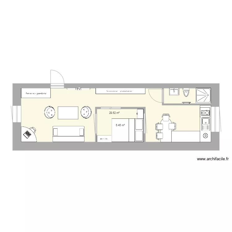viro studio. Plan de 