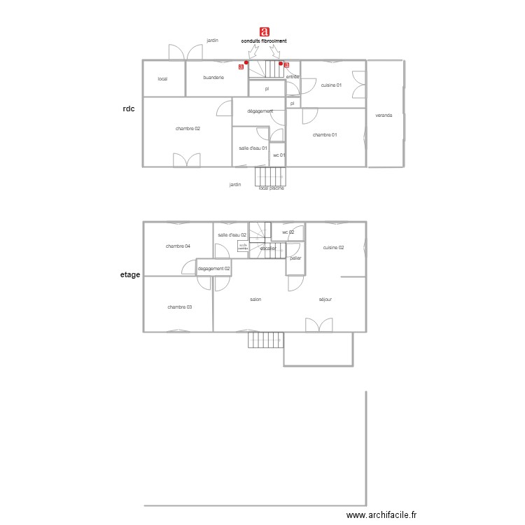 cosnard am. Plan de 0 pièce et 0 m2