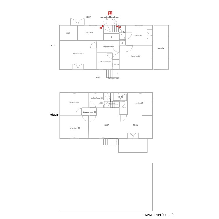 cosnard am. Plan de 0 pièce et 0 m2