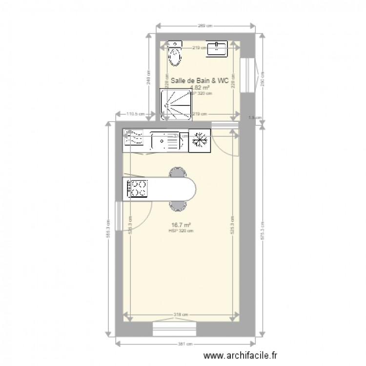 Appart Coural. Plan de 0 pièce et 0 m2