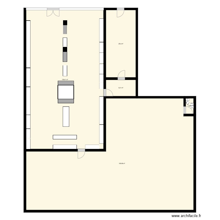 magasin. Plan de 0 pièce et 0 m2