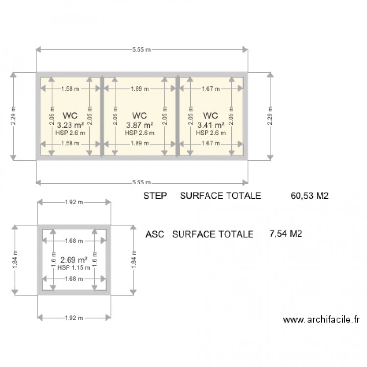 SARRAIL. Plan de 0 pièce et 0 m2