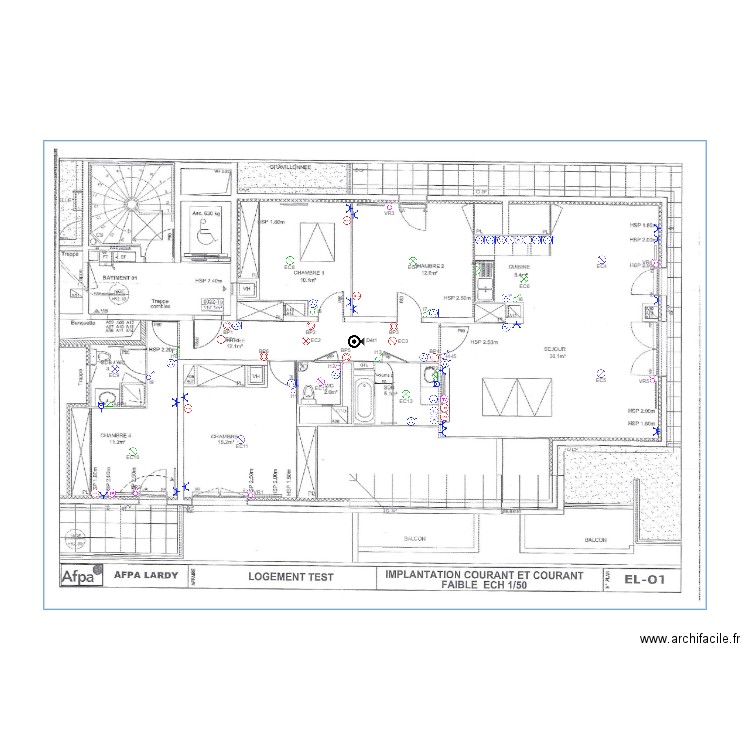 Exercice Logement test2. Plan de 0 pièce et 0 m2