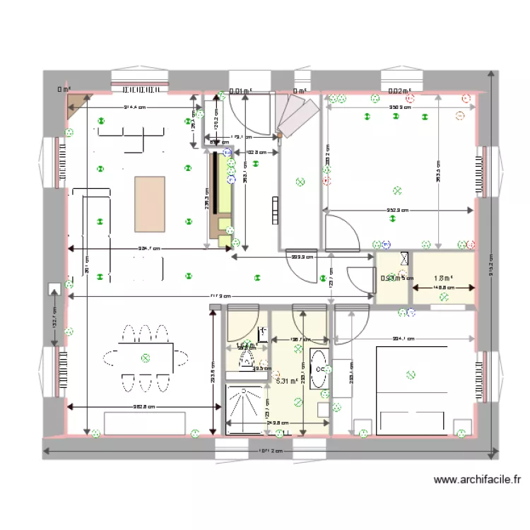 Plan du RdeCh. Plan de 