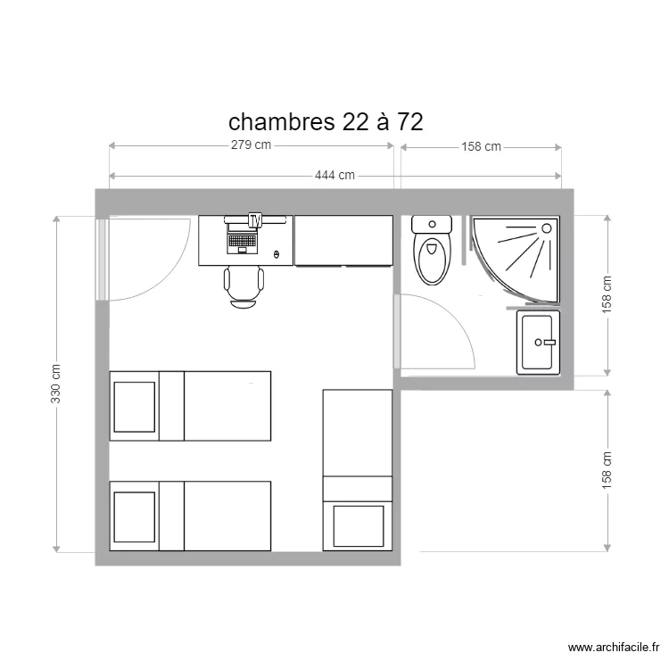 batiments 2 et 3. Plan de 