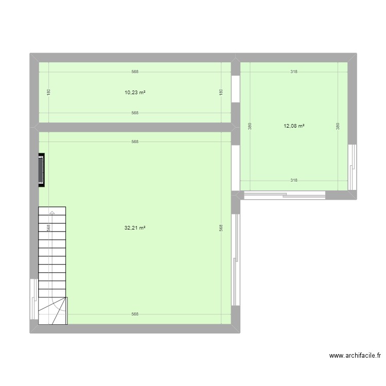RdC. Plan de 0 pièce et 0 m2