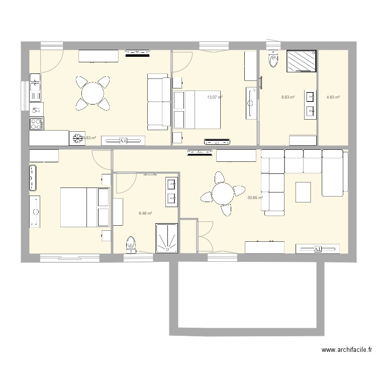 rdc. Plan de 0 pièce et 0 m2