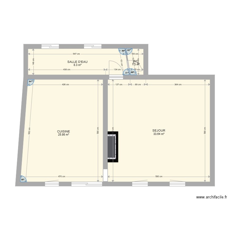 LAVAL RDC. Plan de 0 pièce et 0 m2