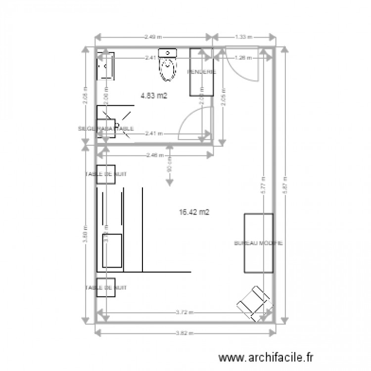 ARBRELLE CH 21 PLAN PROJET. Plan de 0 pièce et 0 m2