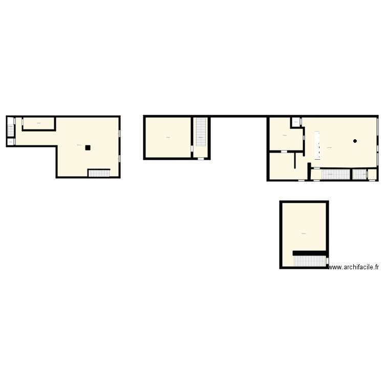 resto pantin nv. Plan de 12 pièces et 396 m2