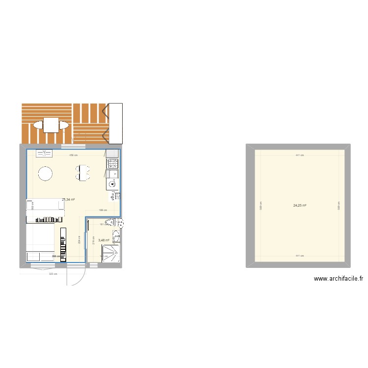 Extension. Plan de 0 pièce et 0 m2