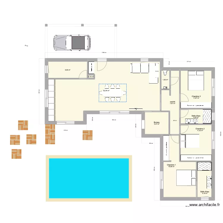 Plan entr&eacute;e au nord 1. Plan de 