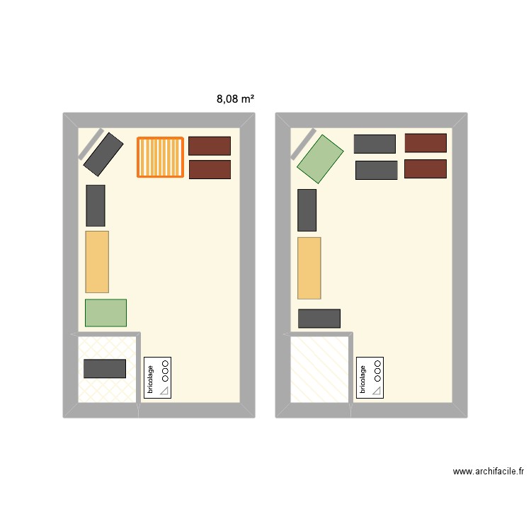 Etage 03. Plan de 4 pièces et 18 m2