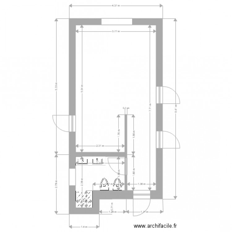 ANDREA CUCINA STATO DI FATTO. Plan de 0 pièce et 0 m2