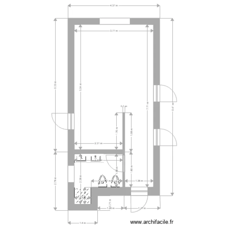 ANDREA CUCINA STATO DI FATTO. Plan de 
