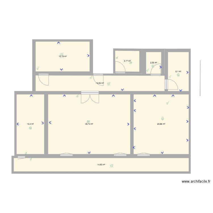 installation maison 4. Plan de 9 pièces et 110 m2