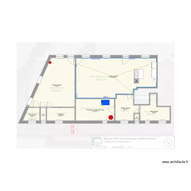 Maison 1. Plan de Maison 1. Plan de