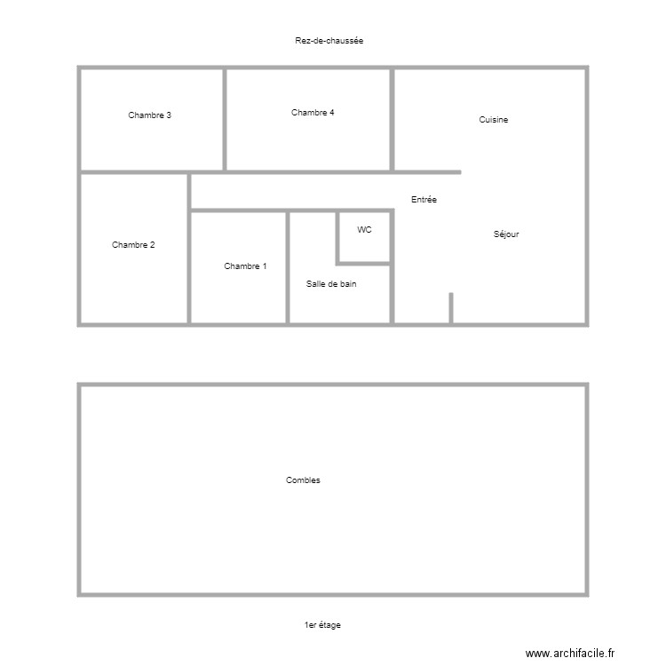 challerange  rosiers. Plan de 0 pièce et 0 m2