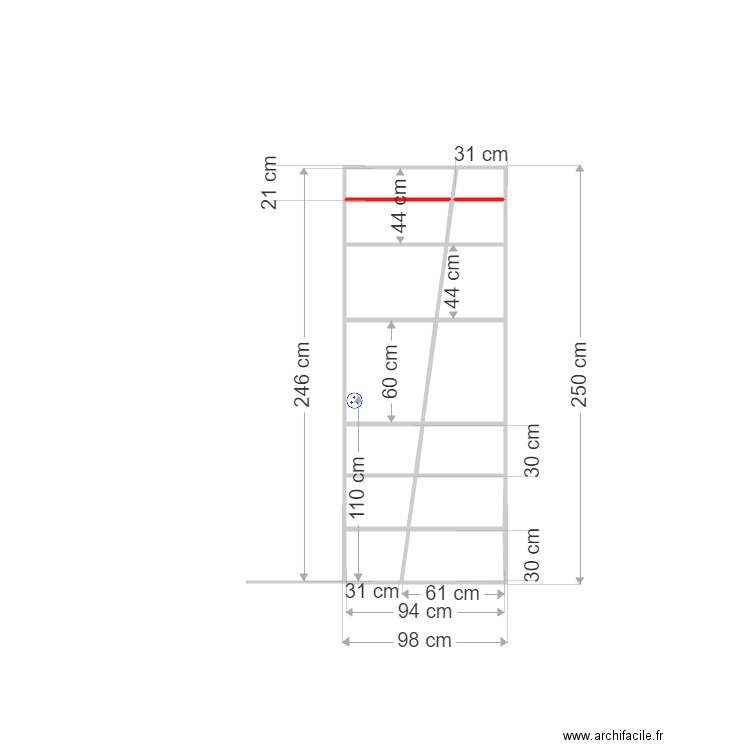 placard salon reuilly V2. Plan de 0 pièce et 0 m2