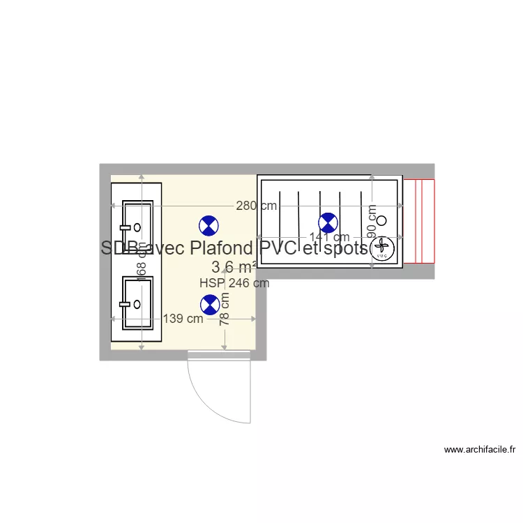 BATELIER. Plan de 