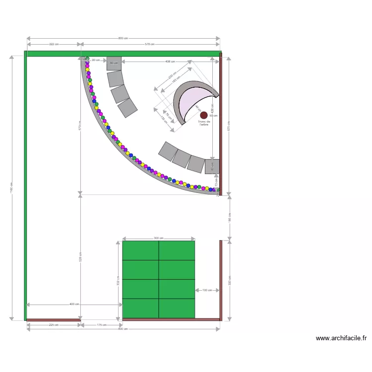 Parcelle des &eacute;toiles-quotes. Plan de 