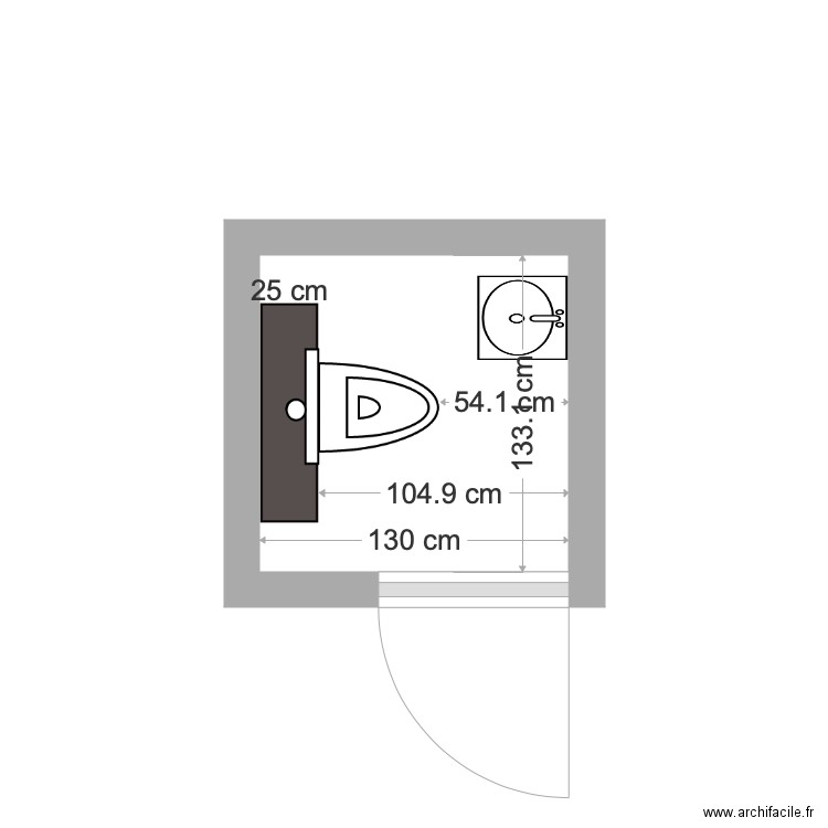 WC Laneffe. Plan de 0 pièce et 0 m2