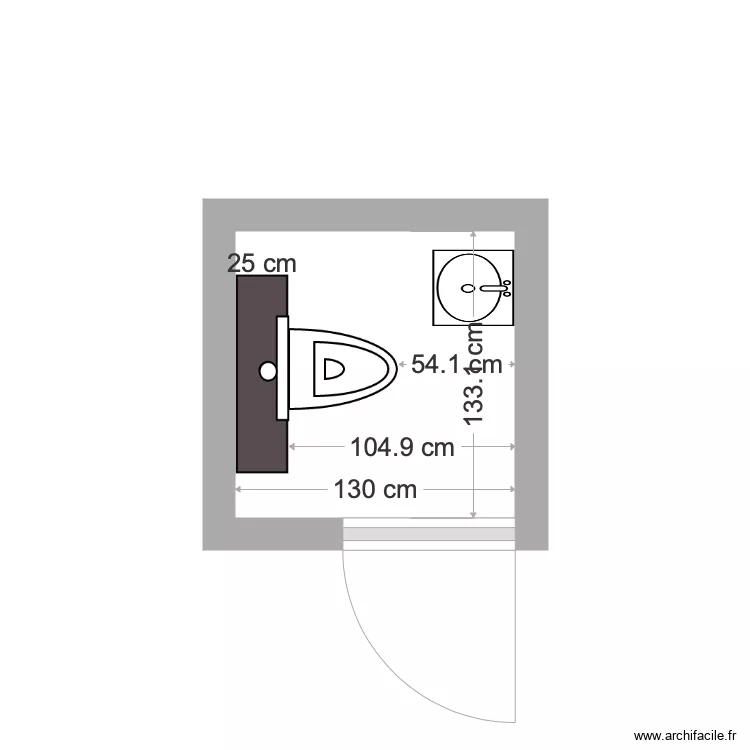WC Laneffe. Plan de WC Laneffe. Plan de