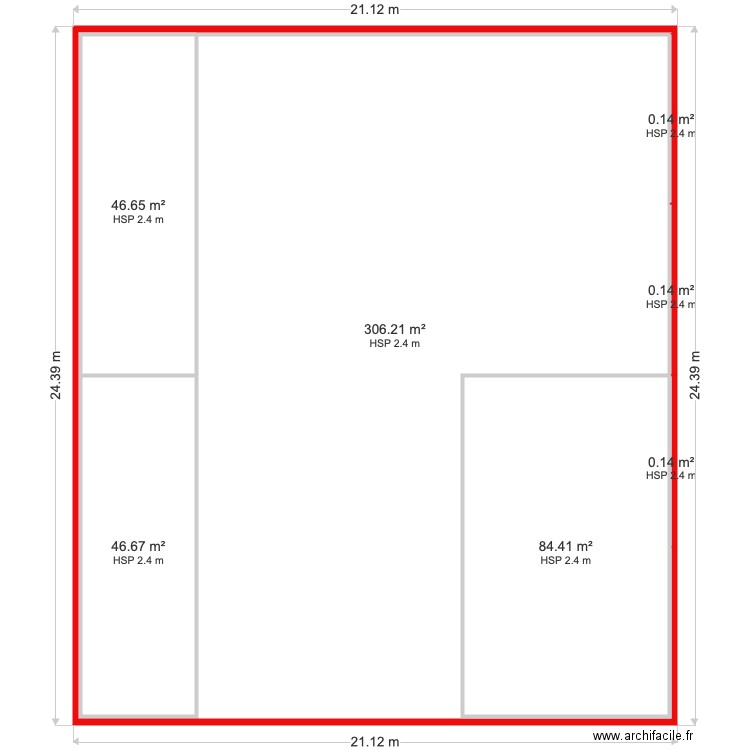 Plan Sci Existant. Plan de 0 pièce et 0 m2