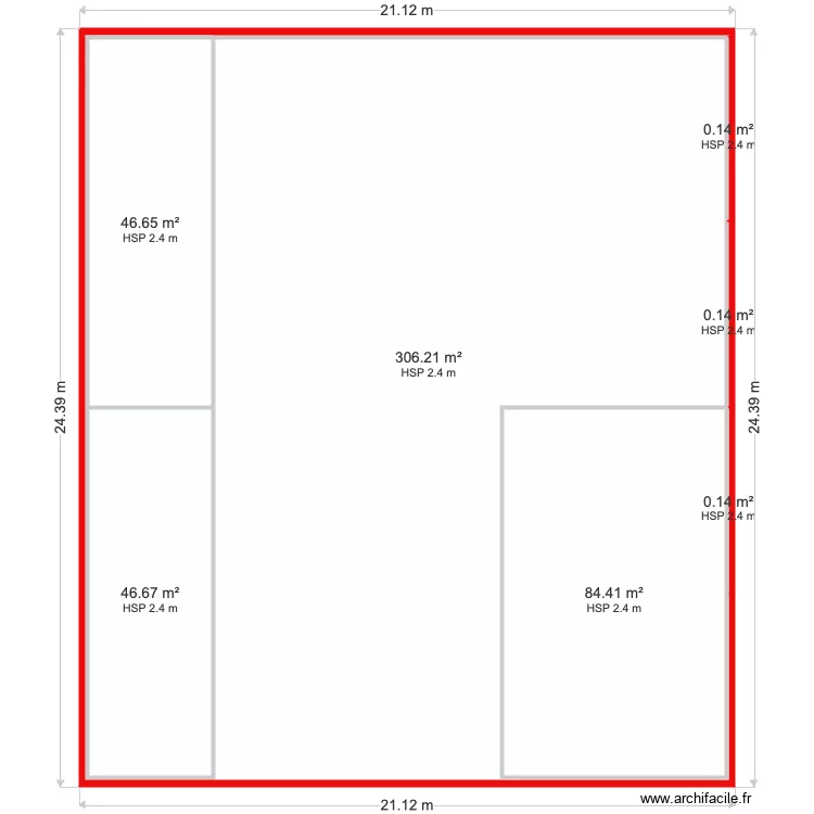 Plan Sci Existant. Plan de 