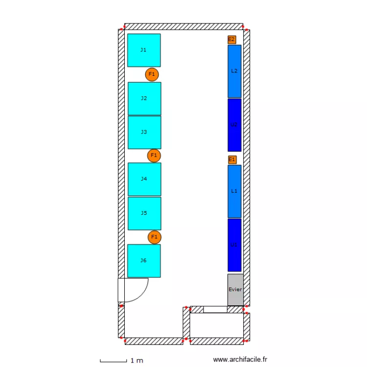 Local V2 projet. Plan de Local V2 projet. Plan de