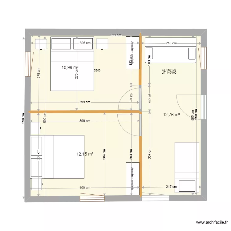 petite maison P-58A. Plan de 