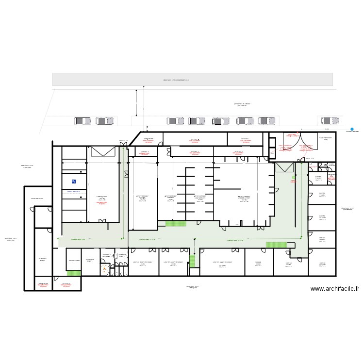 Greta accés pompiers 5. Plan de 0 pièce et 0 m2