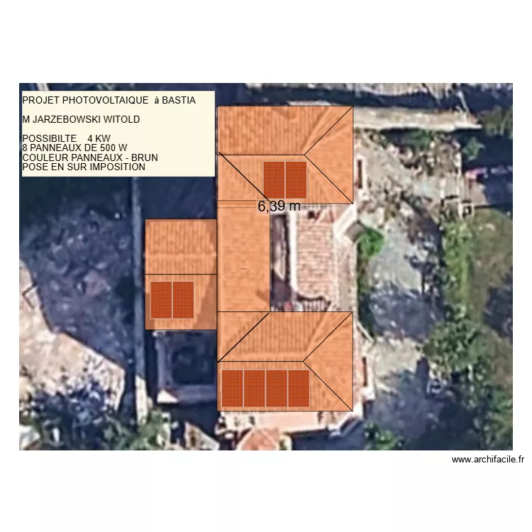 JARZEBOWSKI W BASTIA VILLE. Plan de JARZEBOWSKI W BASTIA VILLE. Plan de