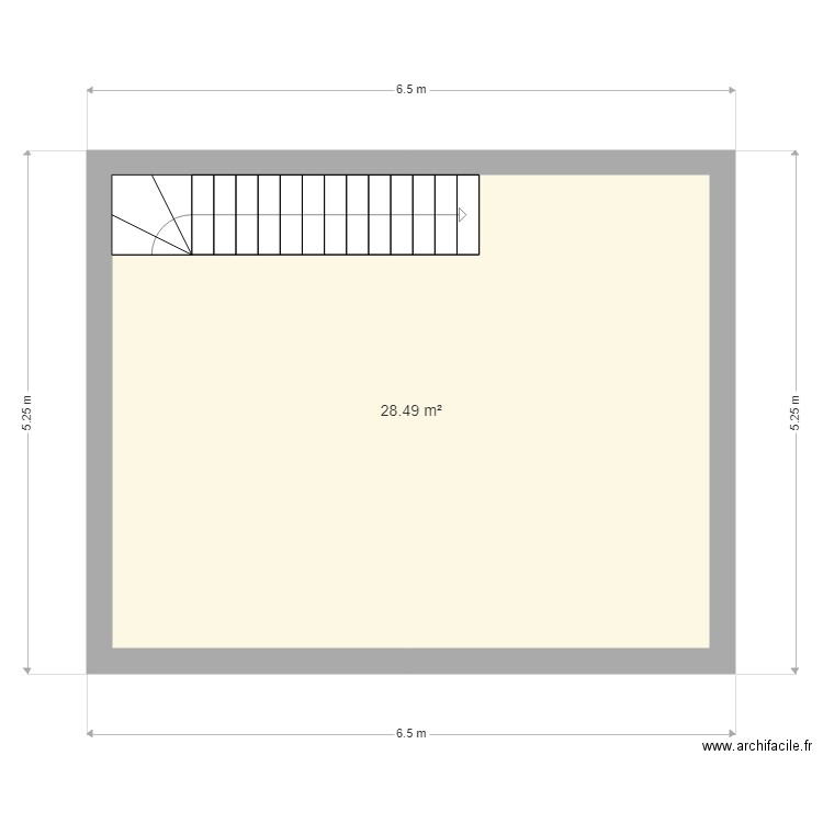 escalier. Plan de 0 pièce et 0 m2