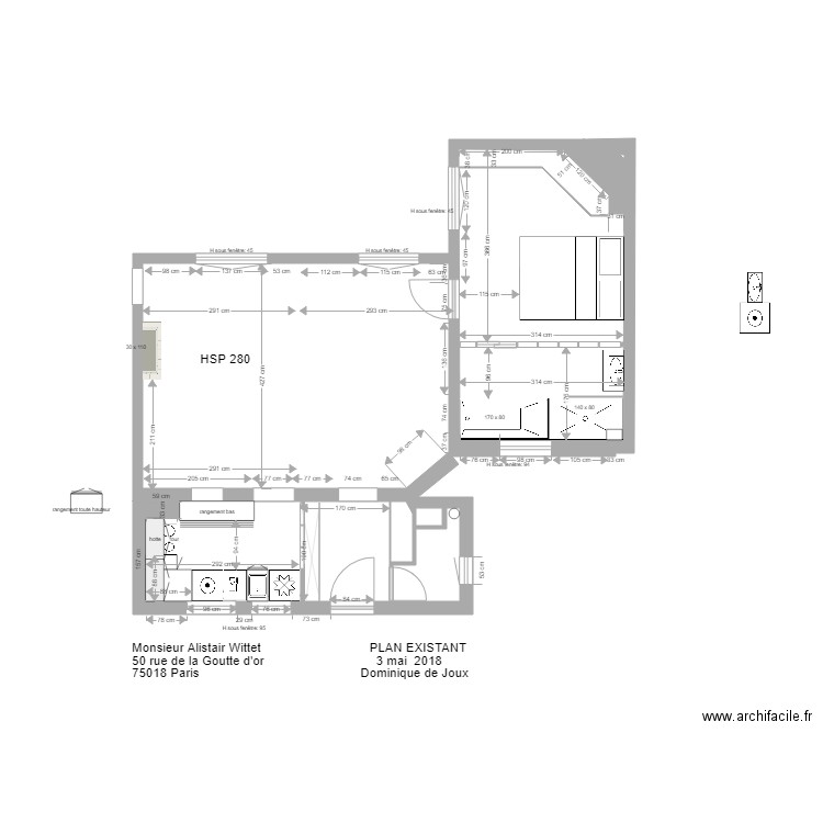 Projet cuisine Alistair 2. Plan de 0 pièce et 0 m2