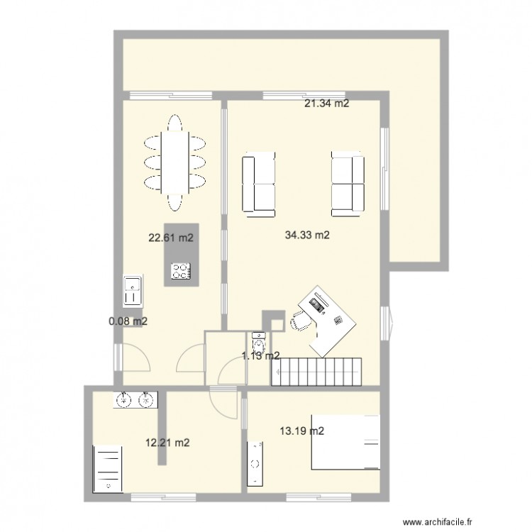 alaire appart réno. Plan de 0 pièce et 0 m2