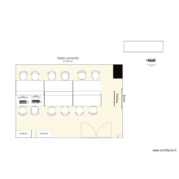 Salle info 1. Plan de 0 pièce et 0 m2