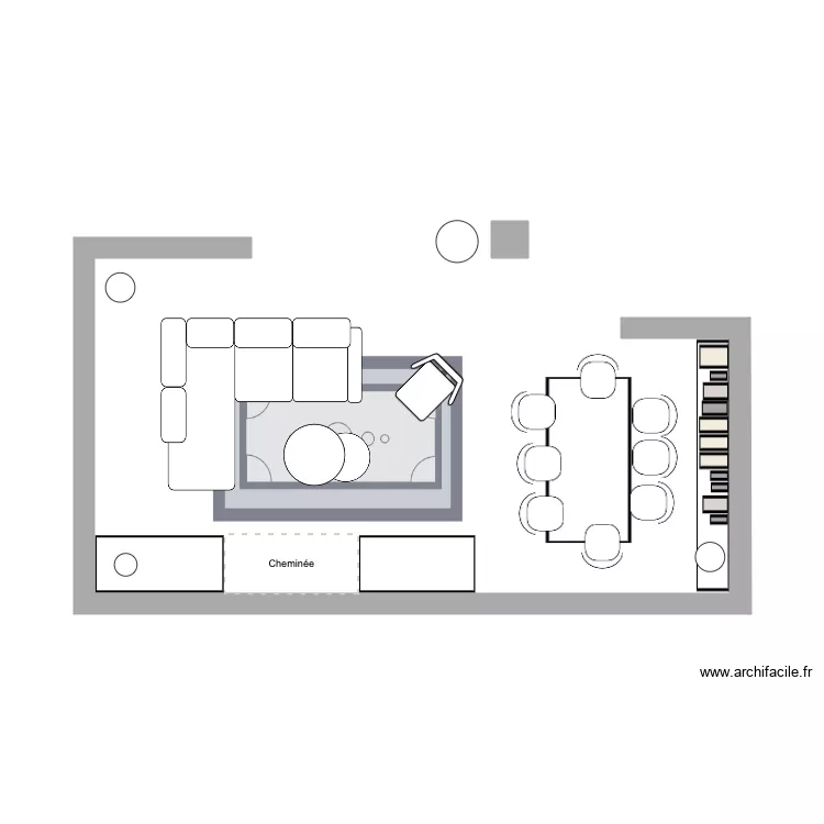salon hendaye. Plan de 