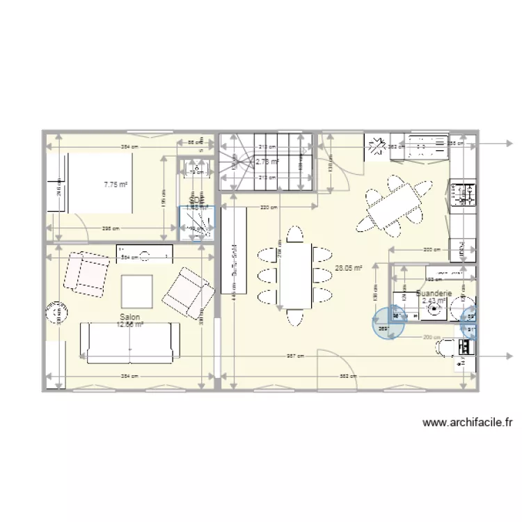 Plan cot&eacute; 49 V2 cot&eacute; . Plan de 