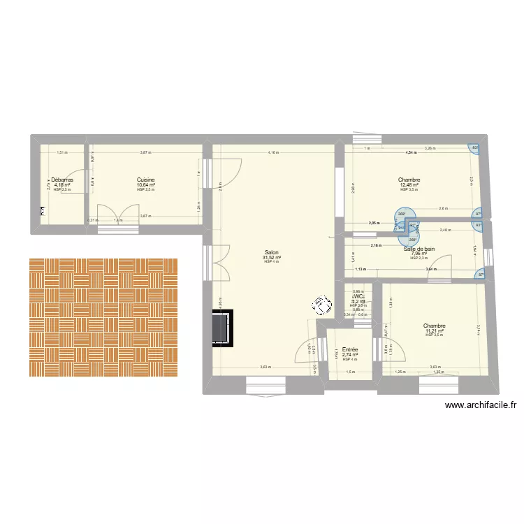 Maison Cavignac projet 1. Plan de Maison Cavignac projet 1. Plan de