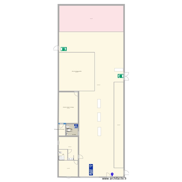 WC . Plan de 0 pièce et 0 m2