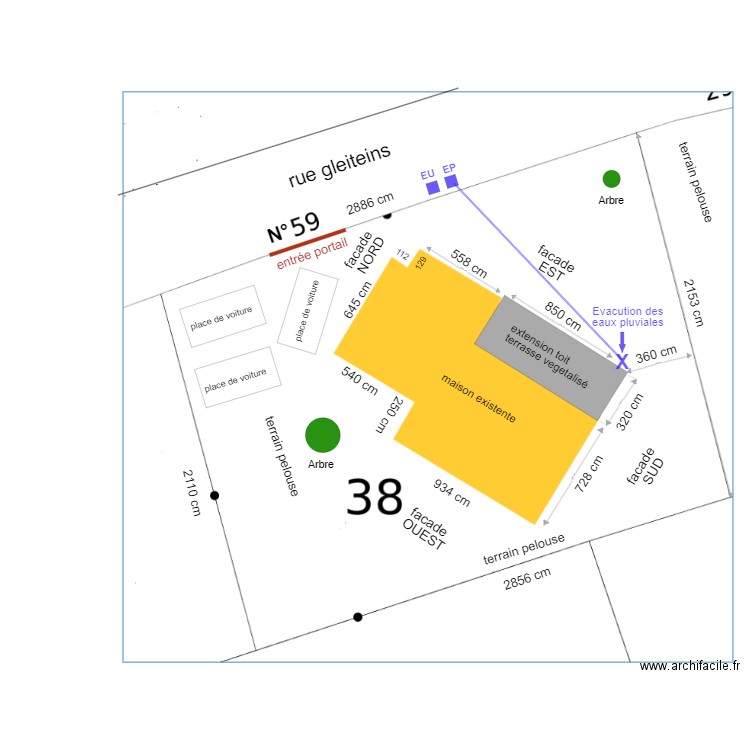 DP2  evac. Plan de 0 pièce et 0 m2