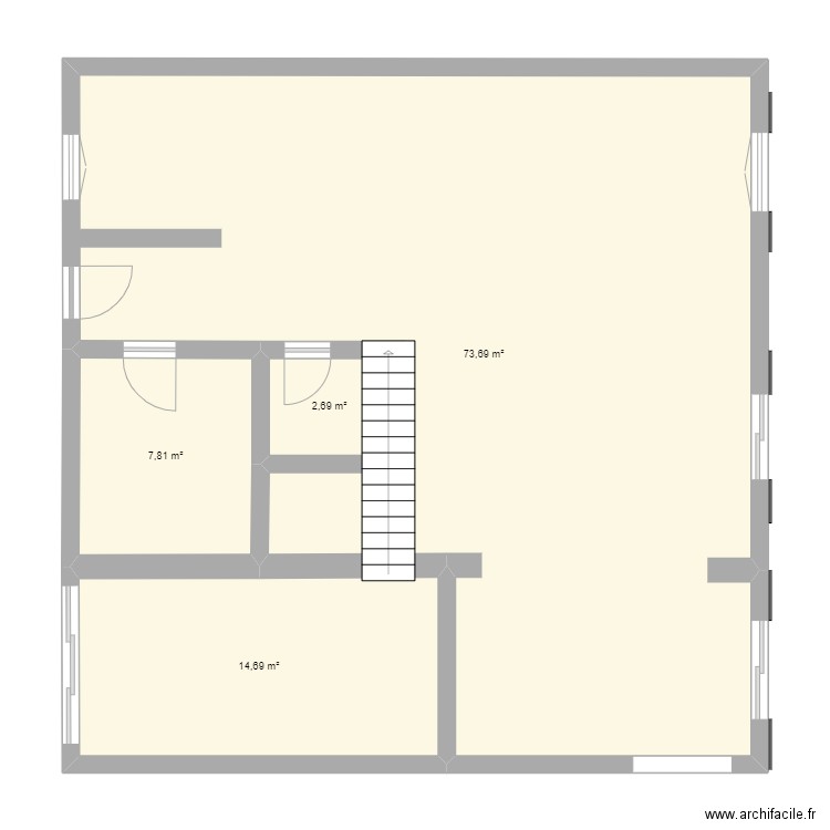 maison 2023-v0. Plan de 4 pièces et 99 m2