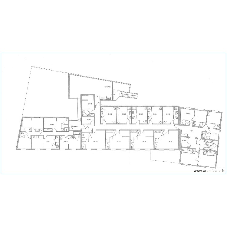 toraja hotel 1 er etage. Plan de 0 pièce et 0 m2