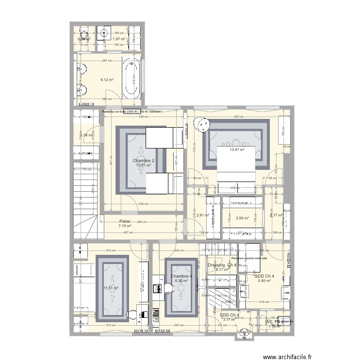 SP 2eme étage transfo. Plan de 0 pièce et 0 m2