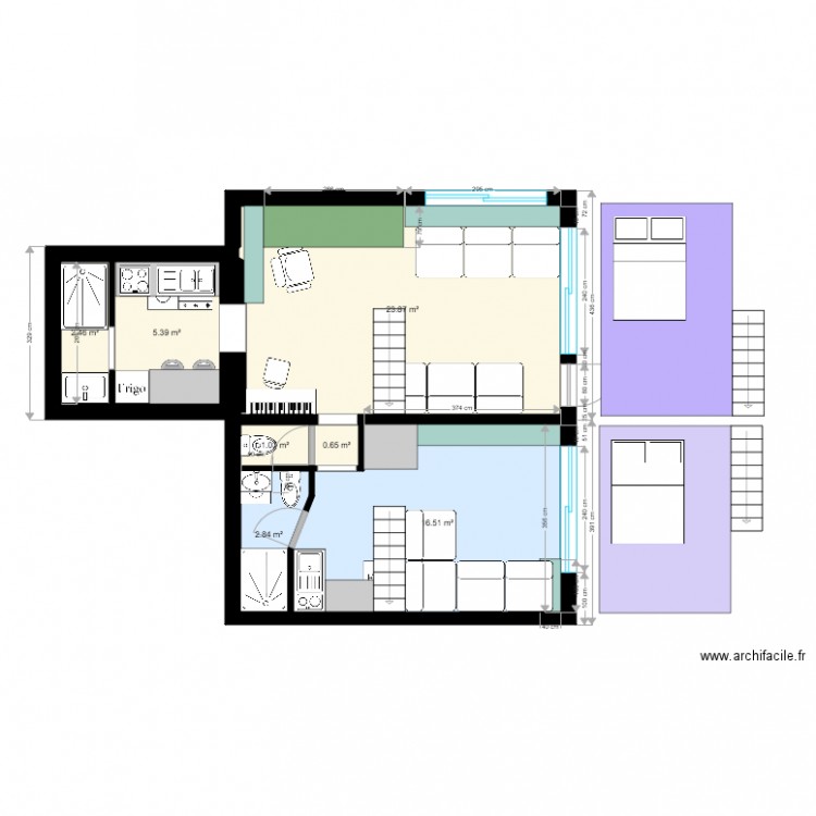 cloison3WC. Plan de 0 pièce et 0 m2